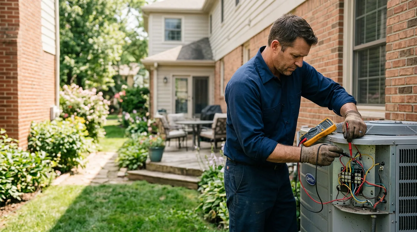 HVAC technician working near Berryville, AR